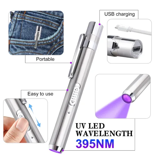 Vista 6 de Kit de resina UV con luz, pegamento UV de 2.16 oz para pegar y curar