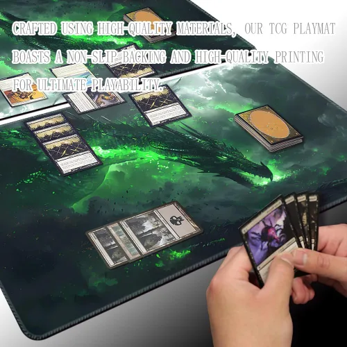 Vista 3 de Tapete de Juego de Mesa Premium de 24x14 pulgadas TCG Compatible con OCG CCG RPG MTG Tapetes de Juego, Alfombrilla de Ratón Tapete de Escritorio
