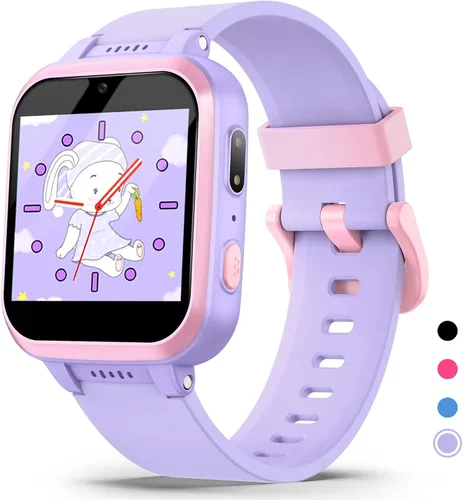 Vista 10 de Reloj inteligente para niños con juegos de rompecabezas, pantalla táctil HD, cámara de video, reproductor de música, podómetro, reloj despertador