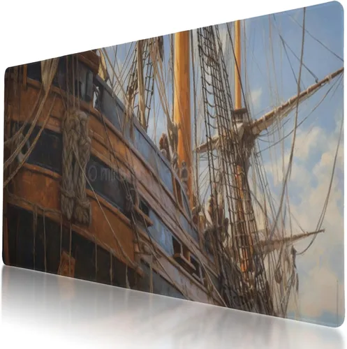 Vista 15 de Alfombrilla de mouse grande con diseño de flamenco para juegos de 35.5 x 16 pulgadas, base antideslizante, resistente al agua, ideal para jugadores