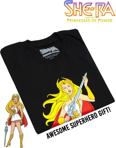 Vista 3 de She-Ra - Camiseta de princesa del poder Motu para mujer, camiseta de regalo de superhéroe para mujer