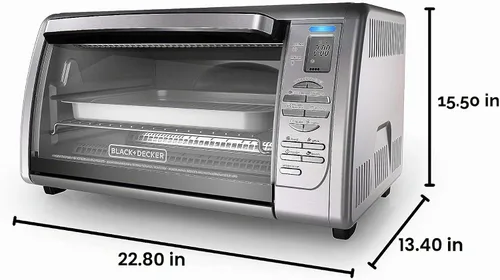 Vista 15 de Black & Decker Horno tostador , Posiciones de doble rack, N/A