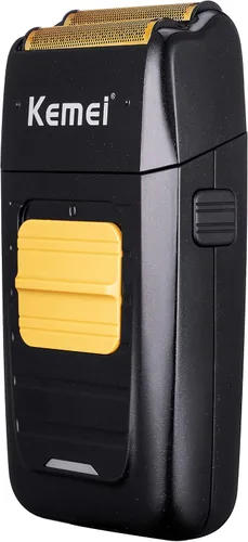 Vista 2 de KEMEI Afeitadora eléctrica doble para hombres, afeitadora eléctrica profesional para hombres calvos, suministros de peluquería recargable inalámbrica