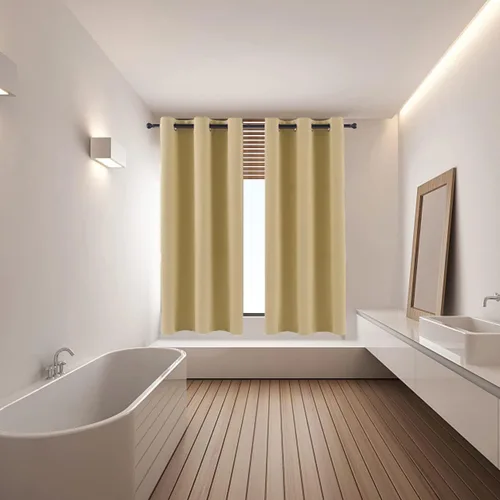 Vista 3 de Pickluc - Paneles de cortinas opacas con ojales, cortinas para bloquear la luz para el dormitorio, aisladas térmicamente, reducción de ruido