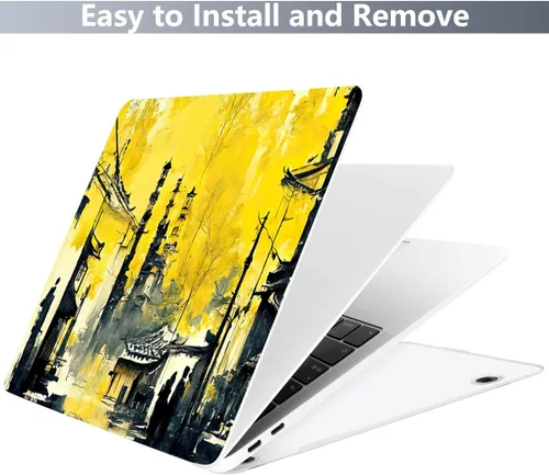 Vista 6 de Batianda Funda diseñada para el nuevo MacBook Pro M2 de 13 pulgadas, modelo A2338, versión 2022, carcasa protectora rígida ultrafina, antisucia