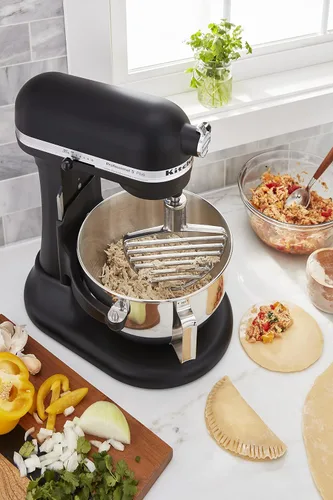 Vista 7 de KitchenAid Batidor de repostería para batidoras amasadoras de pie con tazón elevable - KSMPB7SS