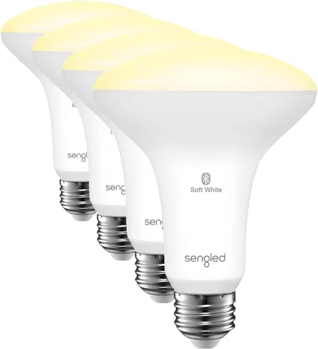 Vista 10 de Sengled Bombilla de luz inteligente BR30, S1 que funciona con Alexa, luces LED regulables, E26, bombillas cálidas, equivalente a 65 W, no requiere