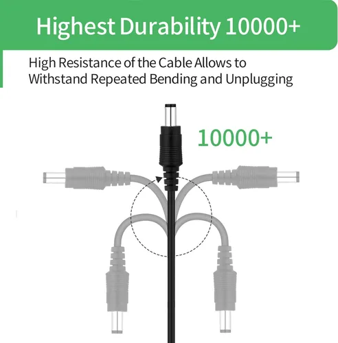 Vista 7 de Adaptador de fuente de alimentación de CA a CC 5V 4A, enchufe 0.217 in x 0.083 in, UL listado