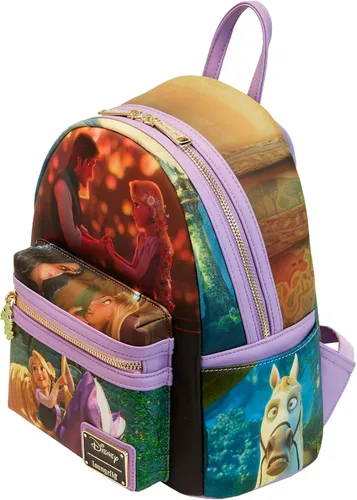 Vista 3 de Loungefly Disney Rapunzel Princess Scene Mini Backpack