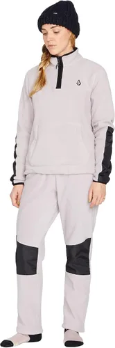 Vista 7 de Volcom Sudadera de snowboard de forro polar con cremallera de 14 para mujer