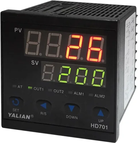 Vista 4 de Pid Temperature Controller Thermoregulator AC 100 to 240V Thermocouple Input Relay Output 2 Line Dispaly for Celsius(C)(HD101)