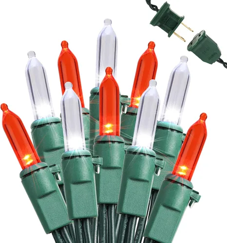 Vista 27 de Brizled Luces de Navidad, 33 pies, 100 LED Conectables de Extremo a Extremo, Mini Luces de Cadena de Navidad, 120V Certificadas UL, Blanco Frío, Luz