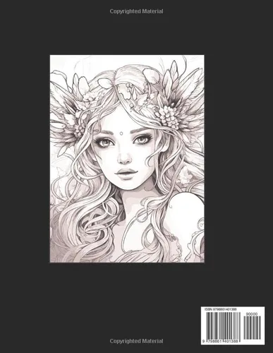 Vista 2 de Forest Fairy Coloring Book Beautiful Fairies with flowers