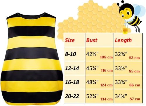 Vista 6 de Bee Costume Adult Women Halloween Costumes 8-22