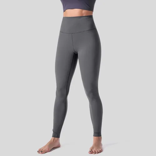 Vista 2 de Pantalones de yoga para mujer, leggings de entrenamiento de cintura alta para mujer, pantalones deportivos para gimnasio, control de abdomen