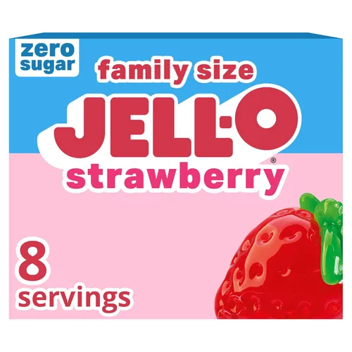 Vista 15 de Jell-O Postre de gelatina sin azúcar, plátano fresa (paquete de 4)