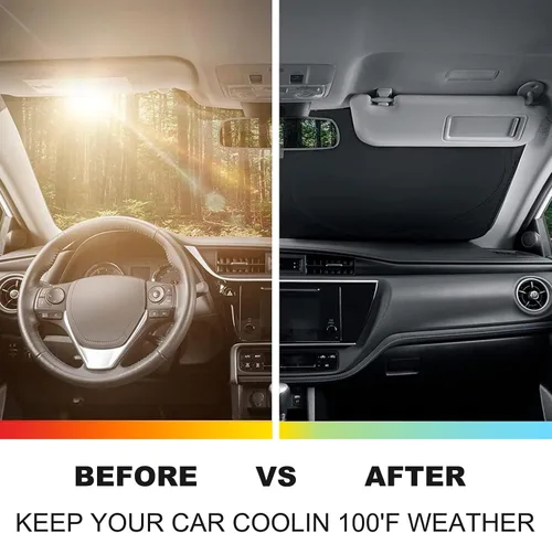 Vista 3 de Parasol para parabrisas delantero Lamborghini Urus 2018-2024, parasol con bloqueo UV, protector de privacidad, protector solar personalizado