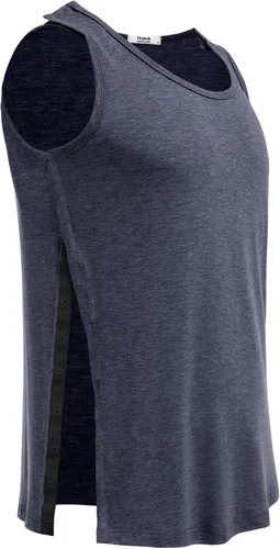 Vista 3 de Deyeek Camisetas sin mangas unisex con acceso completo a presión para hombres y mujeres, camisetas de recuperación de hombro para después