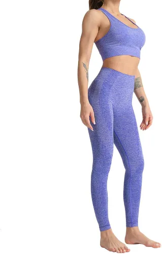 Vista 2 de WodoWei - Conjunto de 2 piezas de entrenamiento para mujer