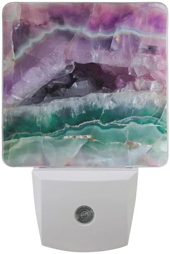 Vista 11 de Paquete de 2 lámparas LED de luz nocturna enchufables con impresión de princesa cisne con sensor de atardecer a amanecer para dormitorio, baño