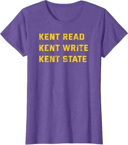 Vista 14 de University Apparel Kent Read, Kent Write, Kent State Camiseta, Azul / Patchwork, S