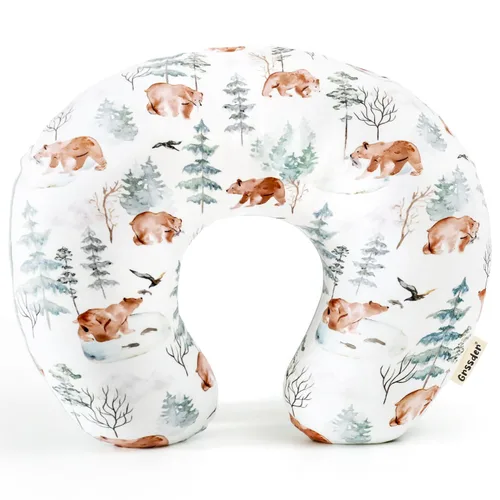 Vista 28 de GRSSDER Funda de Almohada de Lactancia Elástica Minky Removible Fundas de Lactancia para Almohadas de Lactancia Materna, Forro Ultra Suave y Cómodo