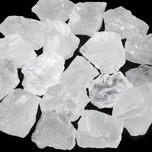 Vista 10 de ZHIYUXI Amatista de 2 pulgadas, cuarzo rosa, cuarzo transparente, fluorita, piedras en bruto, cristales crudos a granel, piedras preciosas naturales