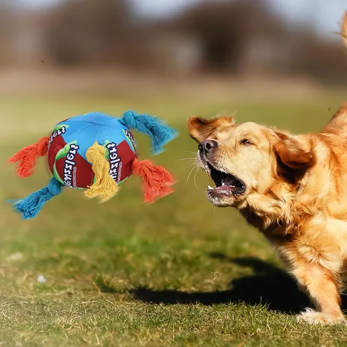 Vista 4 de HDKUW Juguetes chirriantes para perros pequeños, juguetes masticables para masticadores agresivos, indestructibles, resistentes, duraderos