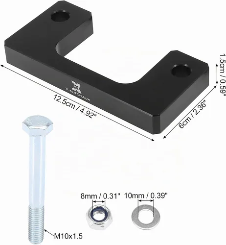 Vista 6 de X AUTOHAUX Kit de elevación de nivelación delantera de 1 pulgada, espaciador de puntal de resorte de suspensión, espaciadores de elevación