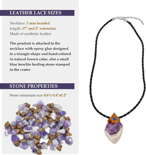 Vista 2 de SMOKY QUARTZ Collar con colgante de chakra con piedra de cristal curativo auténtica, joyería de cristales para mujeres y hombres, niñas, niños