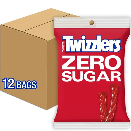 Vista 9 de TWIZZLERS - Twists sabor a fresa, sin azúcar (bolsas de 5 oz)