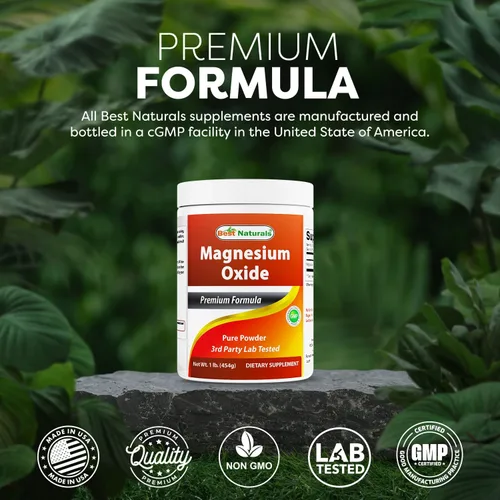 Vista 5 de Best Naturals Polvo de óxido de magnesio puro 1 libra
