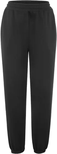 Vista 4 de Pantalones deportivos para mujer, con bolsillos, cintura alta, para gimnasio, atlético, pantalones deportivos para descansar, Negro (Black-r)