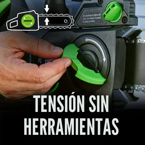 Vista 8 de Motosierra EGO POWER+, motosierra de 16” alimentada por batería, eléctrica inalámbrica, incluye batería de 56V 4.0Ah y cargador – CS1613