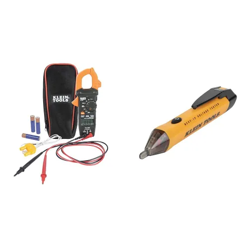 Vista 8 de Klein Tools Abrazadera digital 400A AC Auto-Ranging TRMS con buscador de disyuntores y probador de salida GFCI integrado