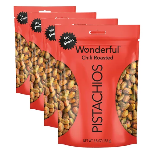 Vista 28 de Maravillosos Pistachos Sin Cáscara, Nueces Asadas al Chile, Bolsa resellable de 22 onzas, Aperitivos con Proteína, Sin gluten, Snack Saludable