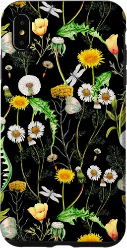 Vista 11 de iPhone 11 Pro Wildflowers Botanical Daisy Flores Dandelion Libélula Estuche de regalo