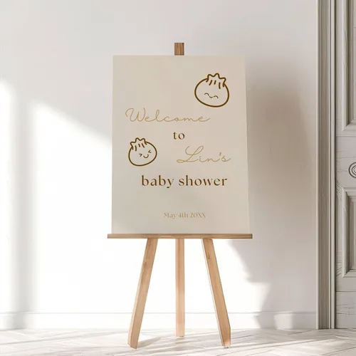 Vista 10 de Baby Shower Signs, Baby Shower Welcome Sign, Girl Woodland Baby Shower Welcome Sign, Pink Floral Woodland Baby Shower Welcome Sign, Welcome to Baby