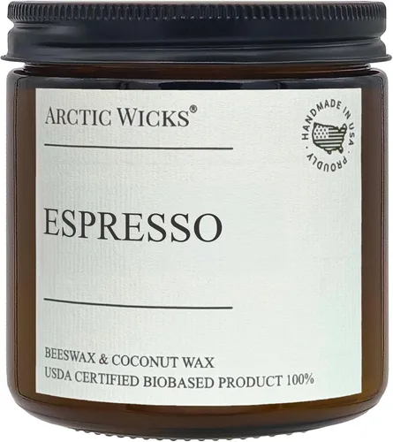Vista 14 de Macarrón de Almendra Velas Perfumadas Arctic Wicks de Coco y Cera de Abeja Vela de Ámbar No Tóxica de 16oz para Decoración de Otoño