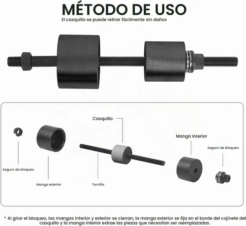 Vista 3 de WINTOOLS Juego de herramientas para diferencial y buje de eje