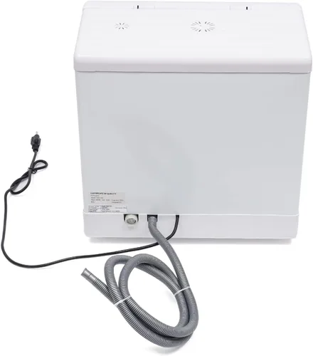 Vista 6 de Lavavajillas para encimera, lavavajillas automático de 360 grados, mini lavadora de platos con 3 programas de trabajo, limpieza profunda del Blanco