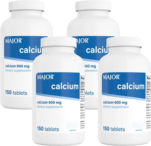 Vista 10 de Major Tabletas de calcio de 600 mg - Suplemento de calcio - 150 unidades (1 paquete)