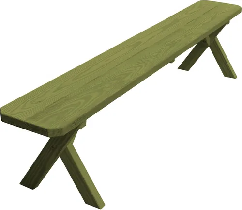 Vista 70 de Furniture Barn USA Pine - Banco cruzado de 2 pies, color negro