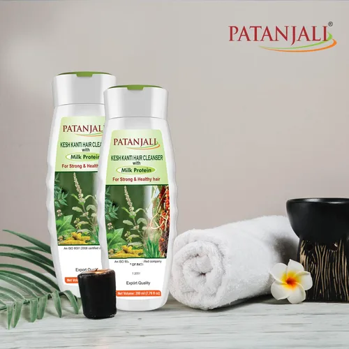 Vista 5 de patanjali Kesh Kanti Milk Protein Champú limpiador para el cabello, 6.8 fl oz, paquete de 2