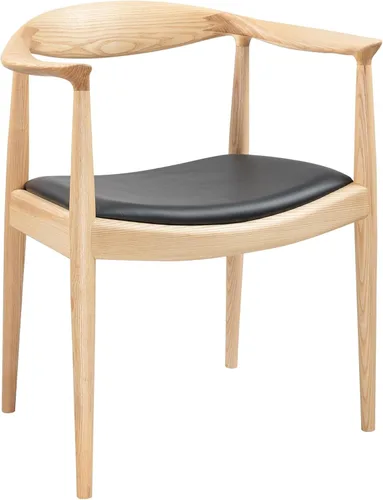 Vista 9 de Polynices Kennedy Chair, Mid Century Dining Chairs with Arms (Black)