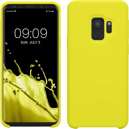 Vista 161 de kwmobile Funda compatible con Samsung Galaxy S9 - Funda de silicona TPU con acabado suave - Blue Reef