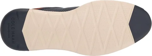 Vista 4 de Cole Haan Tenis Grand Atlantic para hombre, Marine BlueBritish Tan