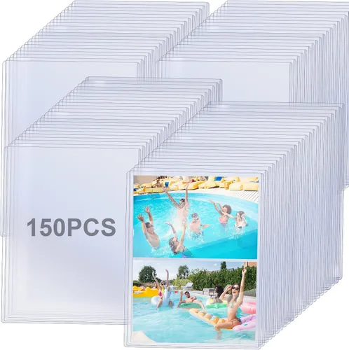 Vista 9 de 10 fundas rígidas para tarjetas de 5 x 7 pulgadas, protectores rígidos para tarjetas, protectores de hojas de páginas, de plástico duro, carga