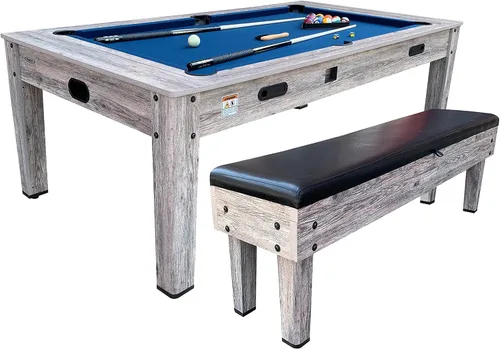 Vista 4 de RACK Luxor - Mesa giratoria de 7.5 pies, 4 en 1, multijuego para billar y pool