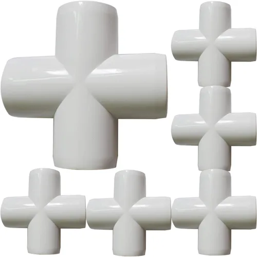 Vista 13 de Paquete de 8 accesorios de PVC de 1-1/4”, accesorios de codo de 3 vías para muebles de alta resistencia, accesorios de codo lateral de PVC de 3 vías